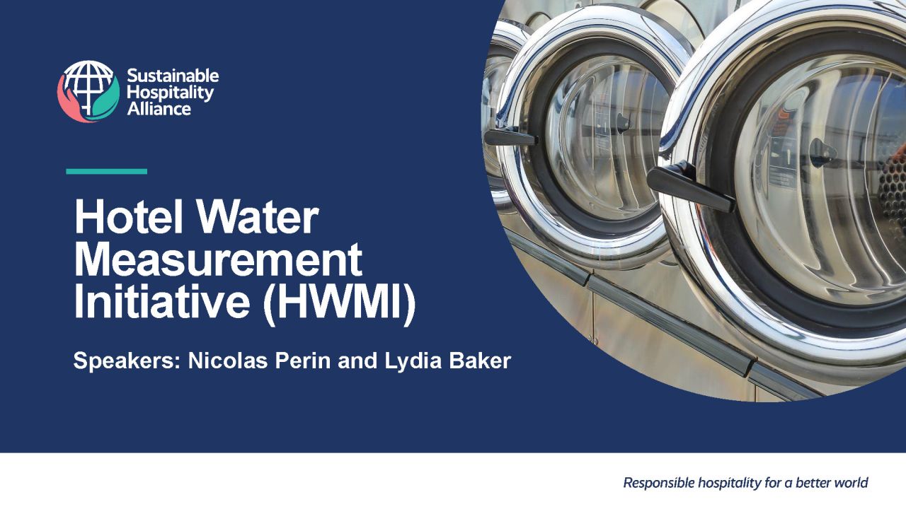 Hotel Water Measurement Initiative introductory webinar World