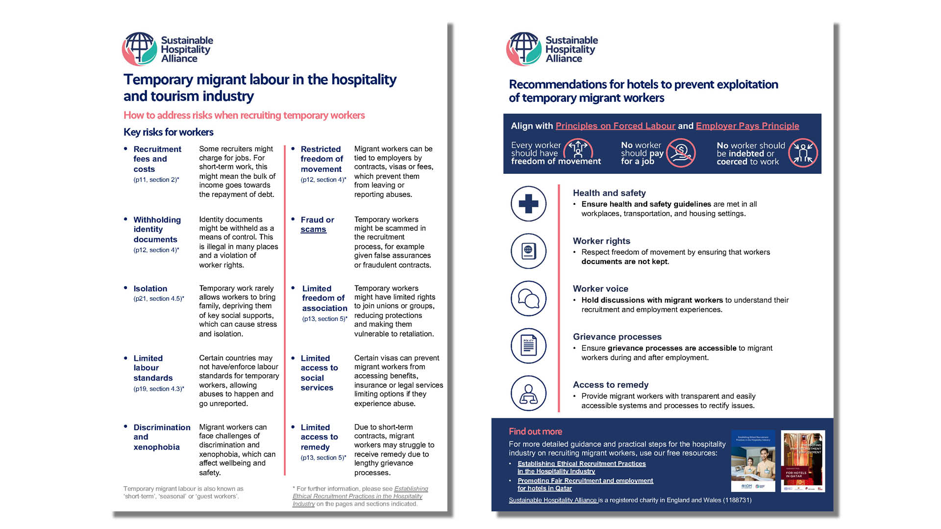 Snapshots of the new temporary migrant worker factsheet